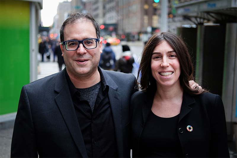 Stephanie Benedetto (right) and Phil Derasmo (left), Founders of Queen of Raw